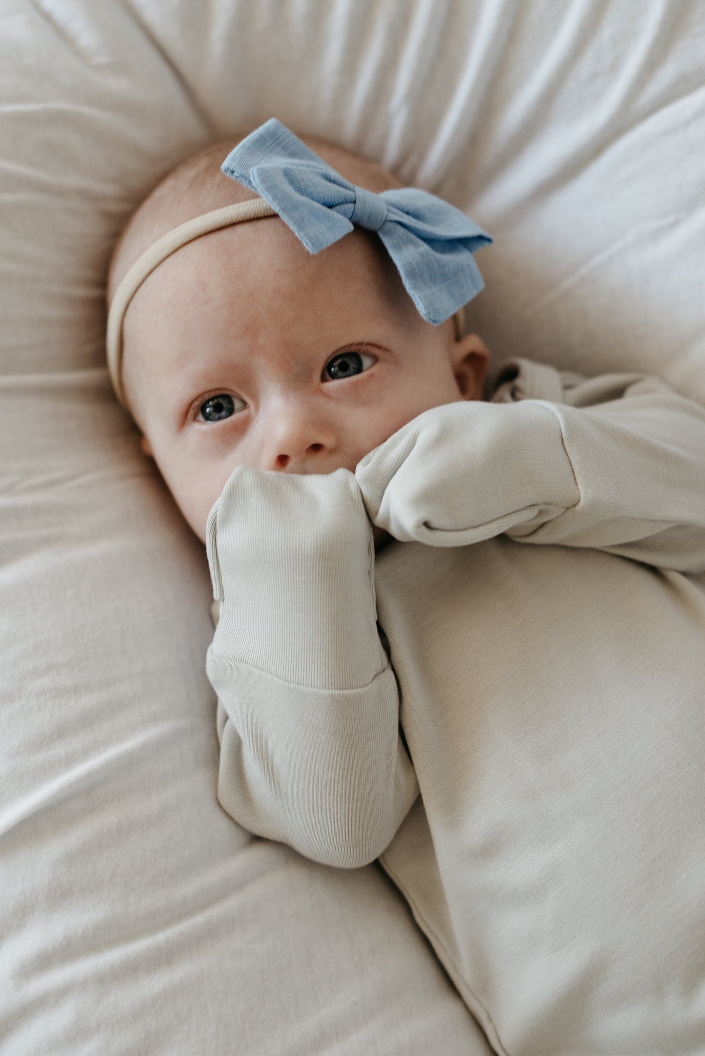 Infant Knotted Gown for Newborn Comfort LURE by Lina