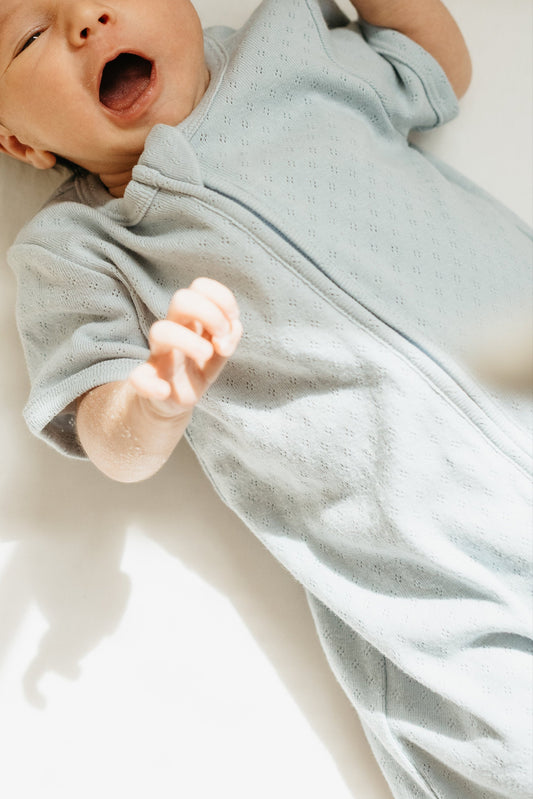Roper Pointelle Baby Romper LURE by Lina