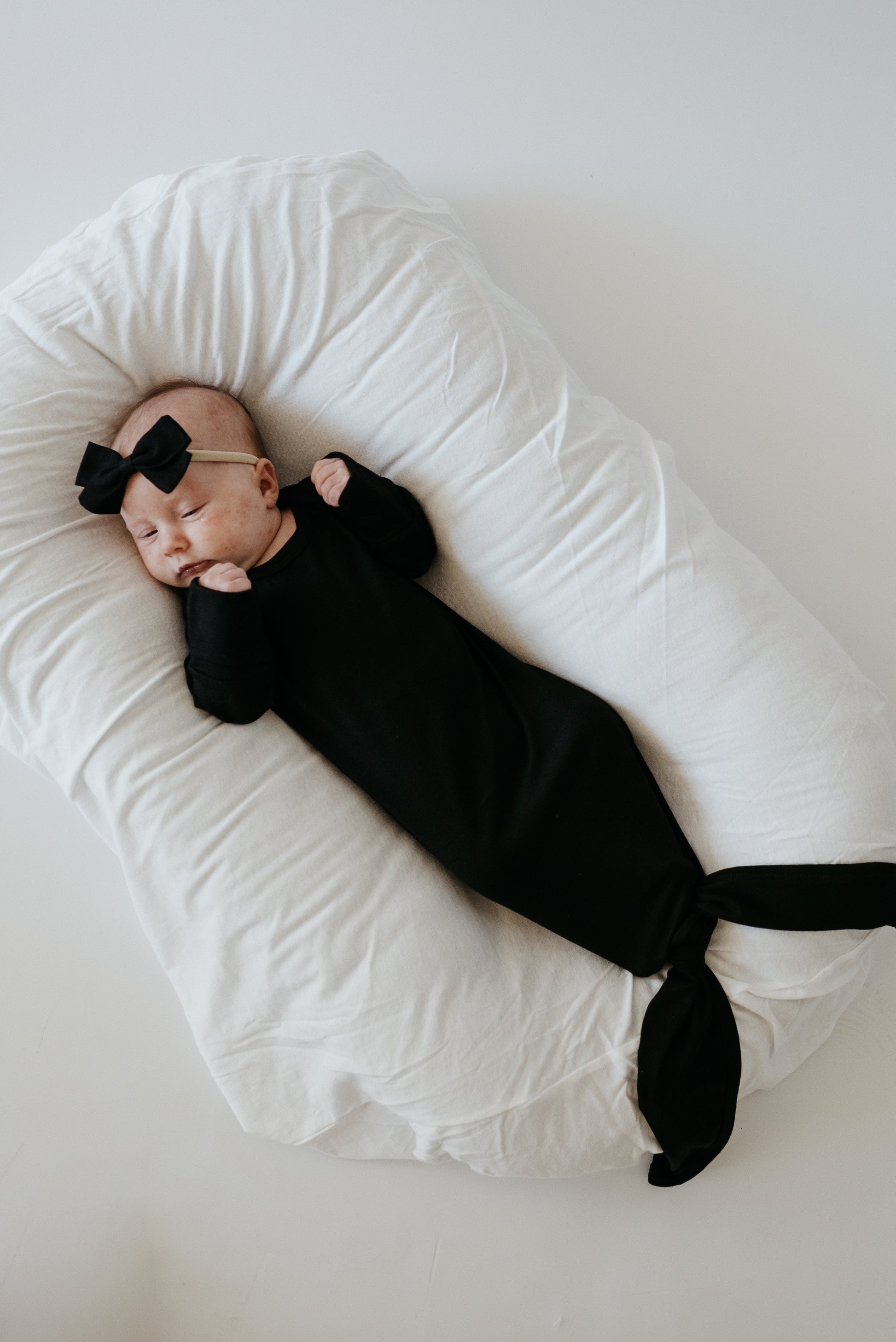 Infant Knotted Gown for Newborn Comfort LURE by Lina