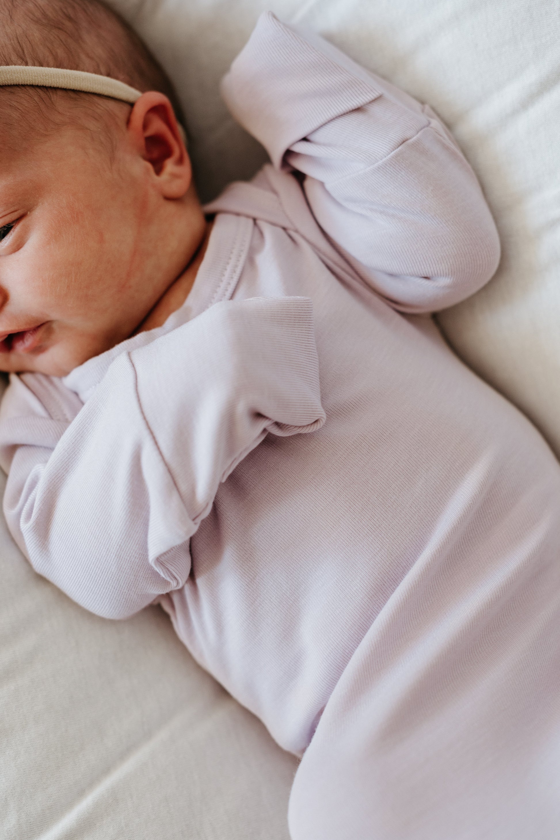 Infant Knotted Gown for Newborn Comfort LURE by Lina