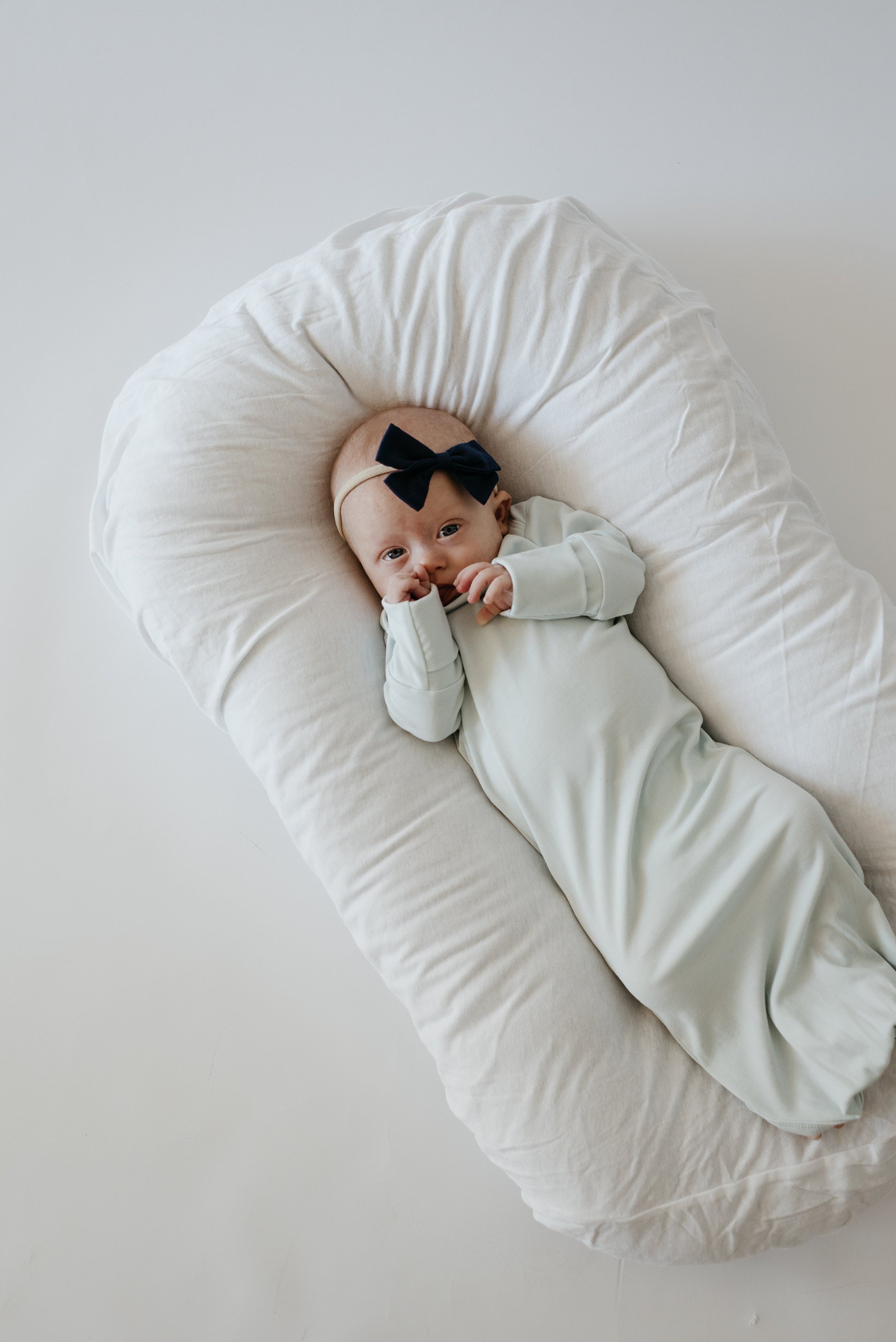 Infant Knotted Gown for Newborn Comfort LURE by Lina