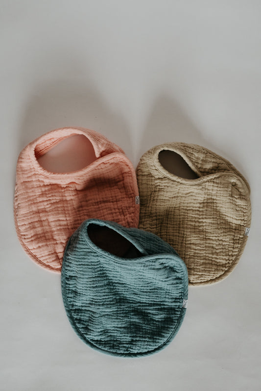 Pebble Muslin Baby Bib LURE