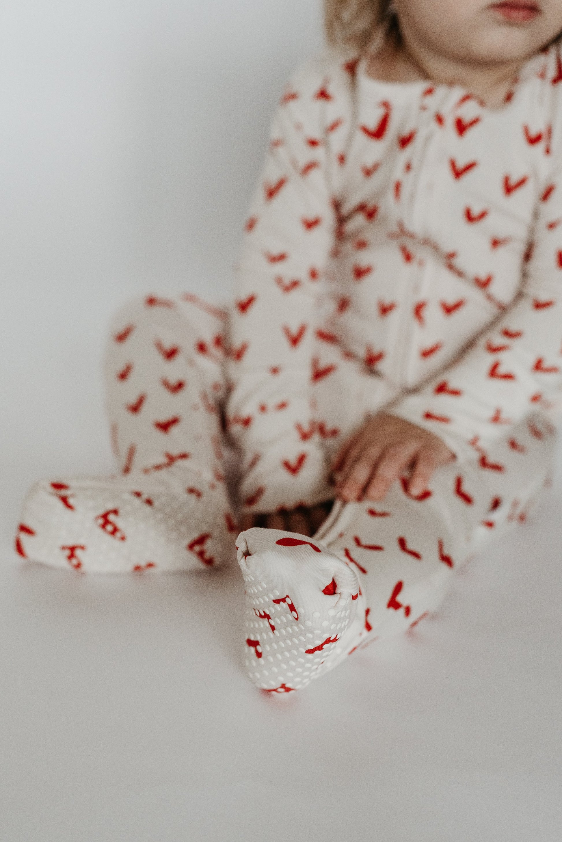 Heart Confetti Heart Print Baby Sleepwear , Valentine LURE