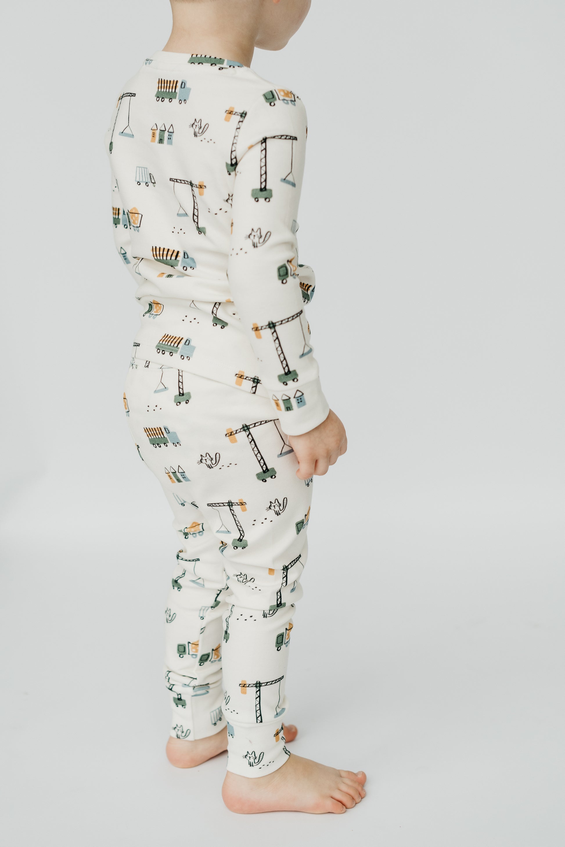 LURE by Lina Play Time print cotton fabric — gentle stretch and softness for toddler pajamas