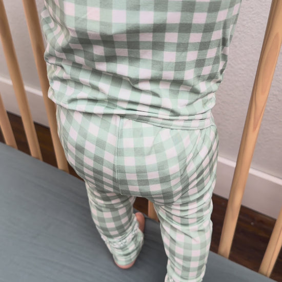 sage gingham