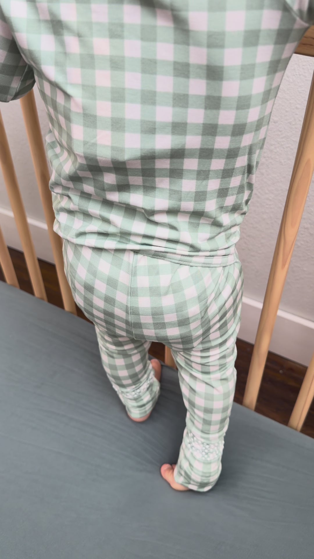 sage gingham